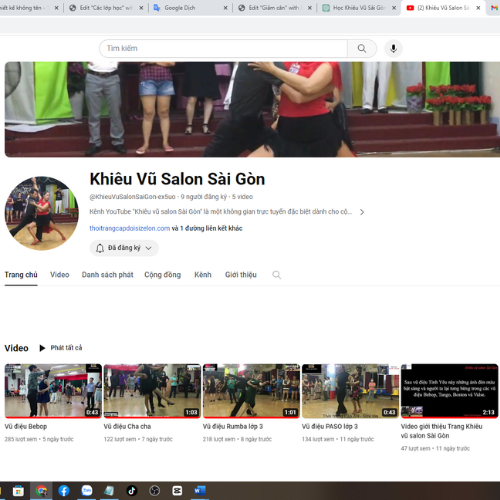 ảnh chụp kênh youtube "@KhieuVuSalonSaiGon-ex5uo"